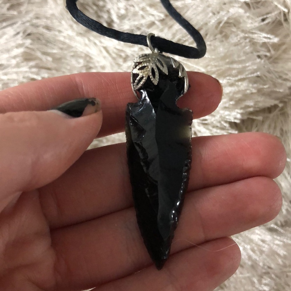 Vintage western black necklace